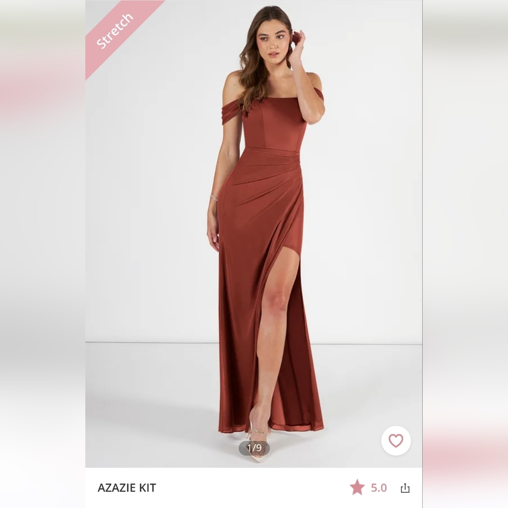 Azazie Kit Terracotta Bridesmaid Dress